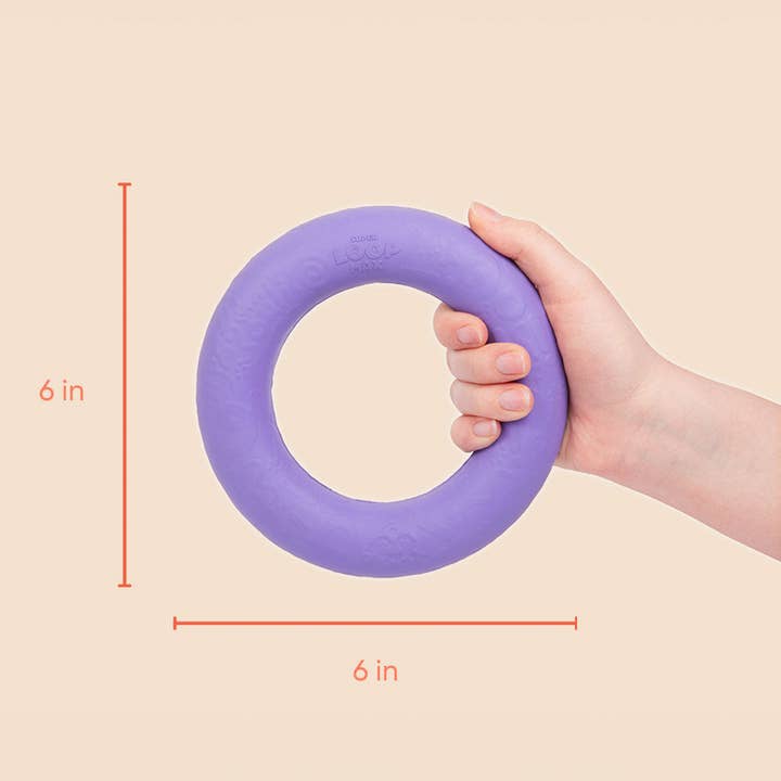 Yomp Dog Toys and Accessories - Wholesale Pet Chew Toy - Dog - Super Loop MAX: All-Natural Rubber Teether and Toss Ring2