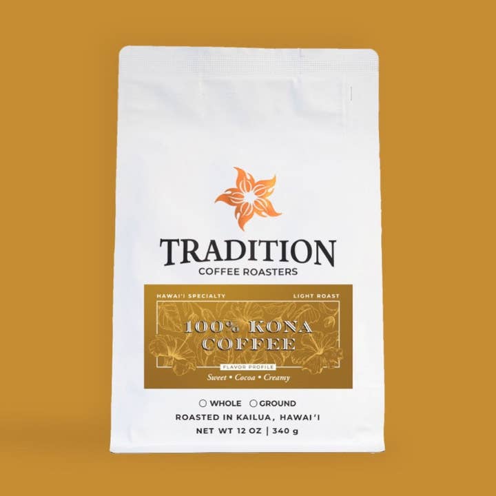100% Kona Hawai'i for wholesale by Tradition Coffee Roasters