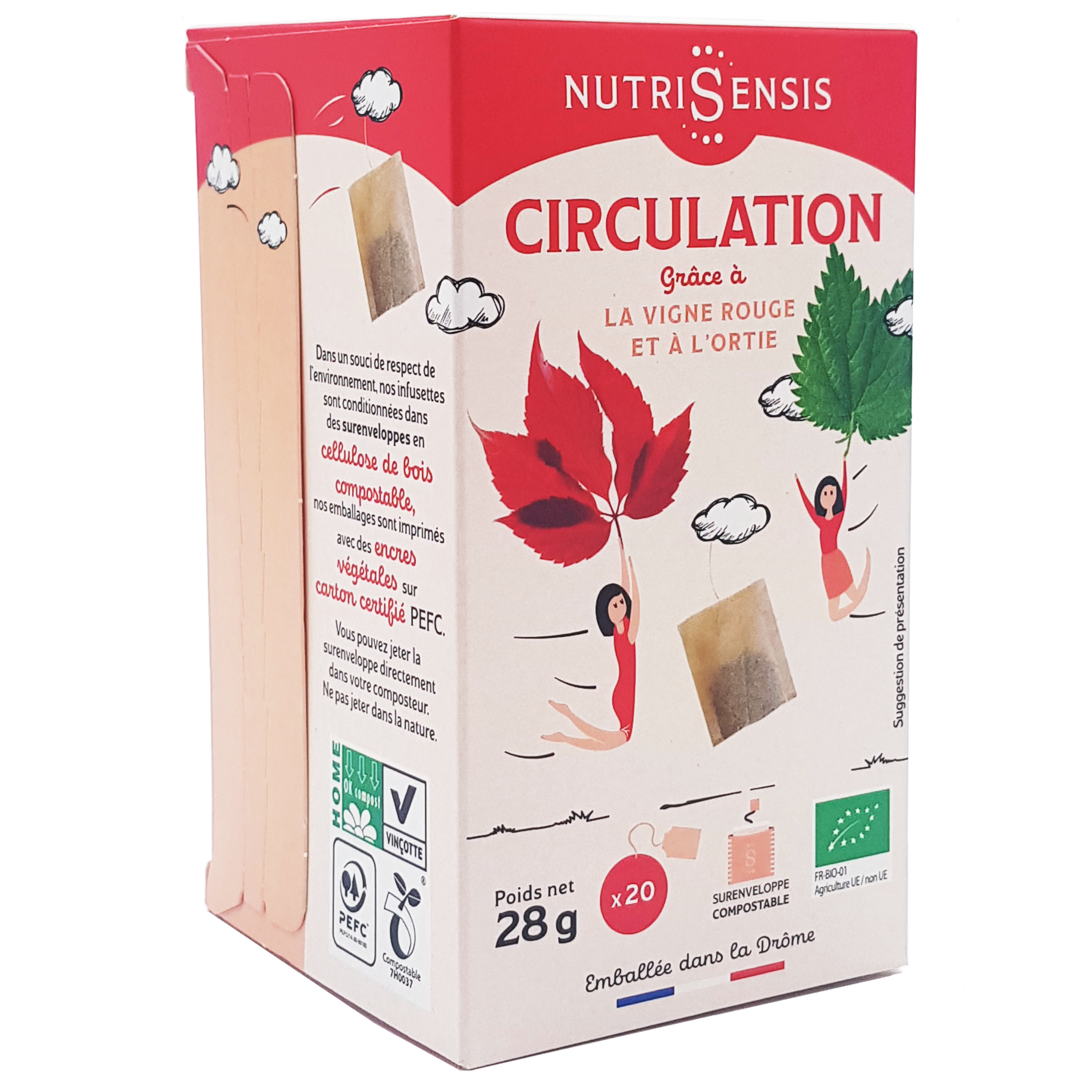 Nutrisensis - Wholesale Health/Detox Tea - NUTRISENSIS - Organic circulation infusion - 20 bags2