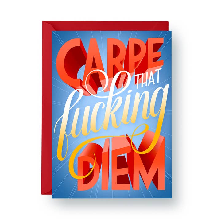 Carpe That F*cking Diem - Biglietto A2 per la vendita all'ingrosso da parte di hey, alissandra