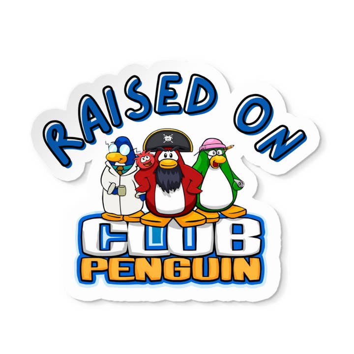 Opvokset på Club Penguin-klistermærke for engroshandel hos Aura State