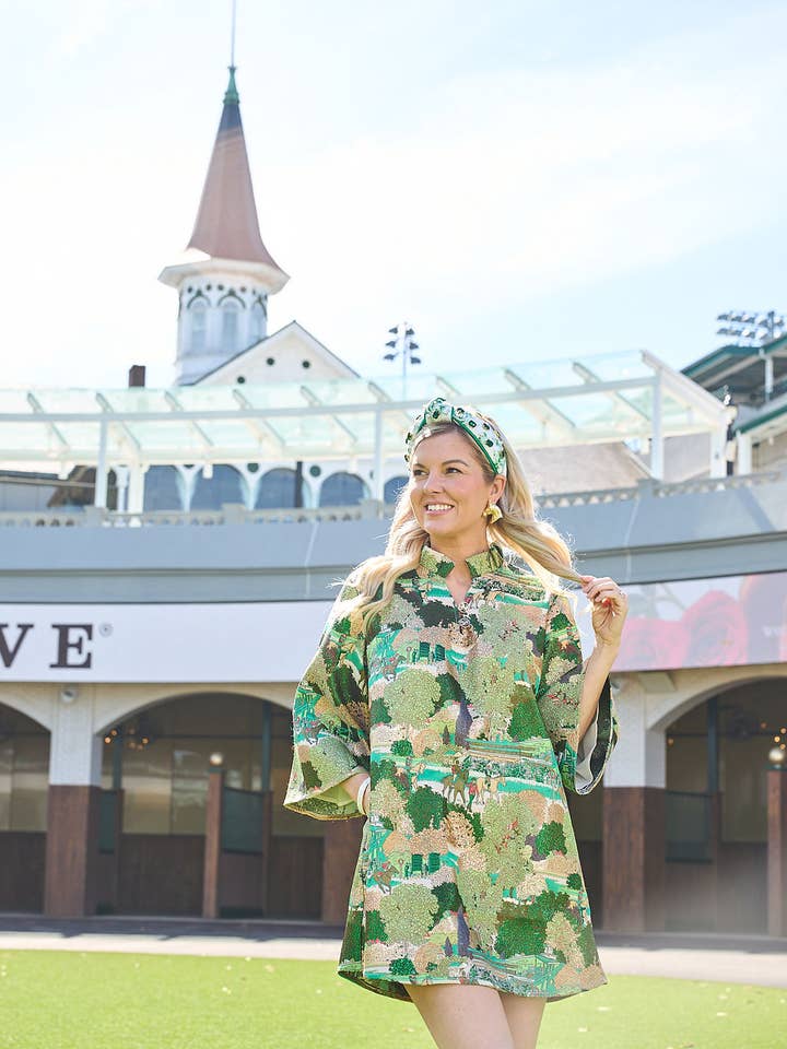 Brianna Cannon - Wholesale Kaftan - Women's - Kentucky Derby x Laura Ashley by Brianna Cannon Green Horse Race Caftan