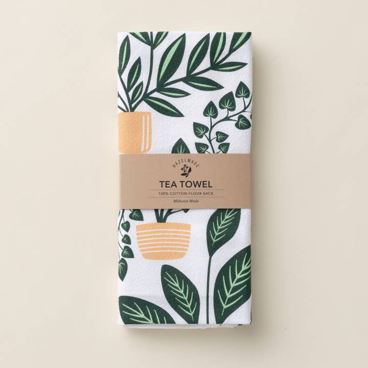 HAZELMADE® Tea Towels + Gifts – Großhandel Geschirrtücher – Geschirrtuch mit Zimmerpflanzen | Küchendekor2