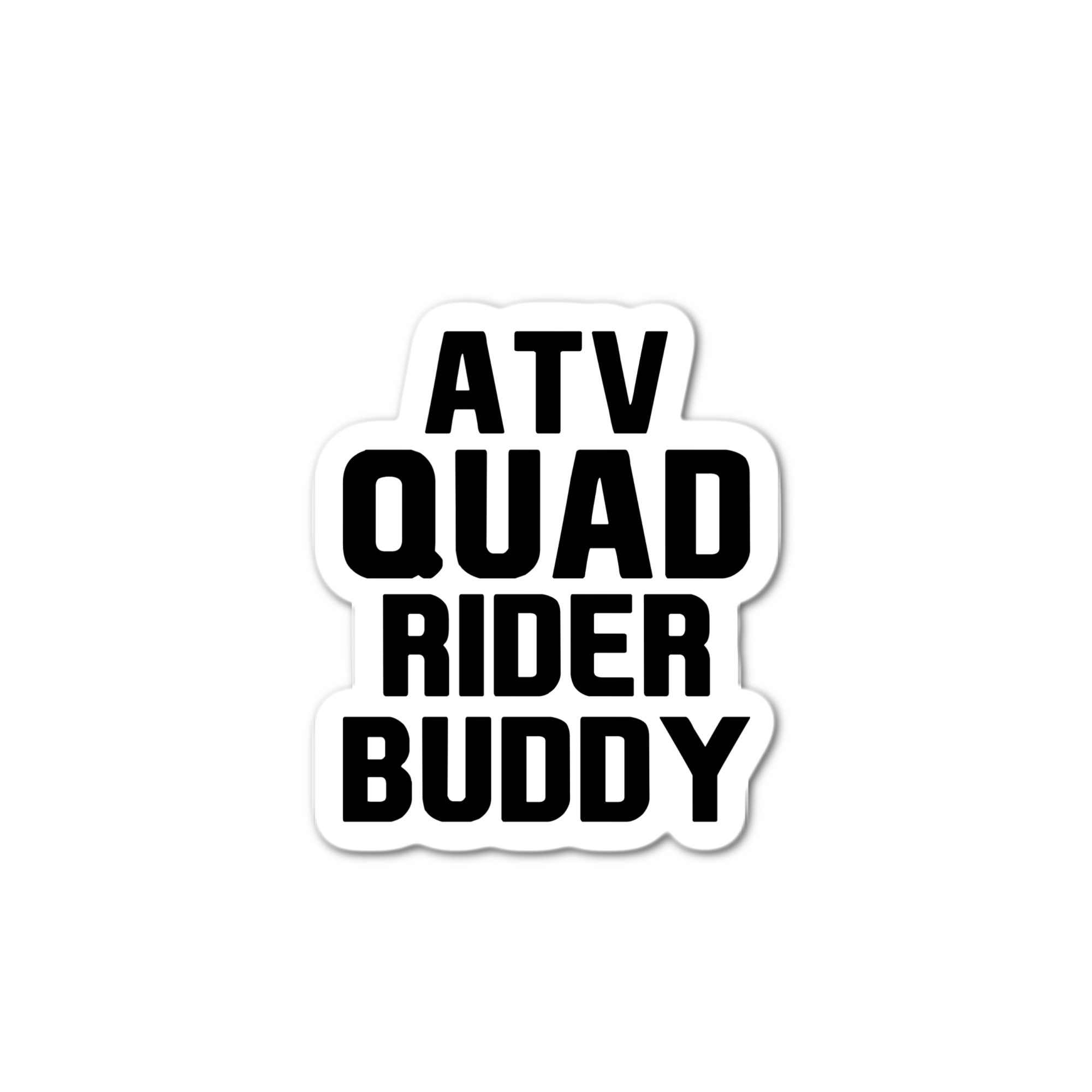 Stick-It Expressions - Wholesale Phone & Laptop Stickers - Atv Quad Rider Buddy Sticker0