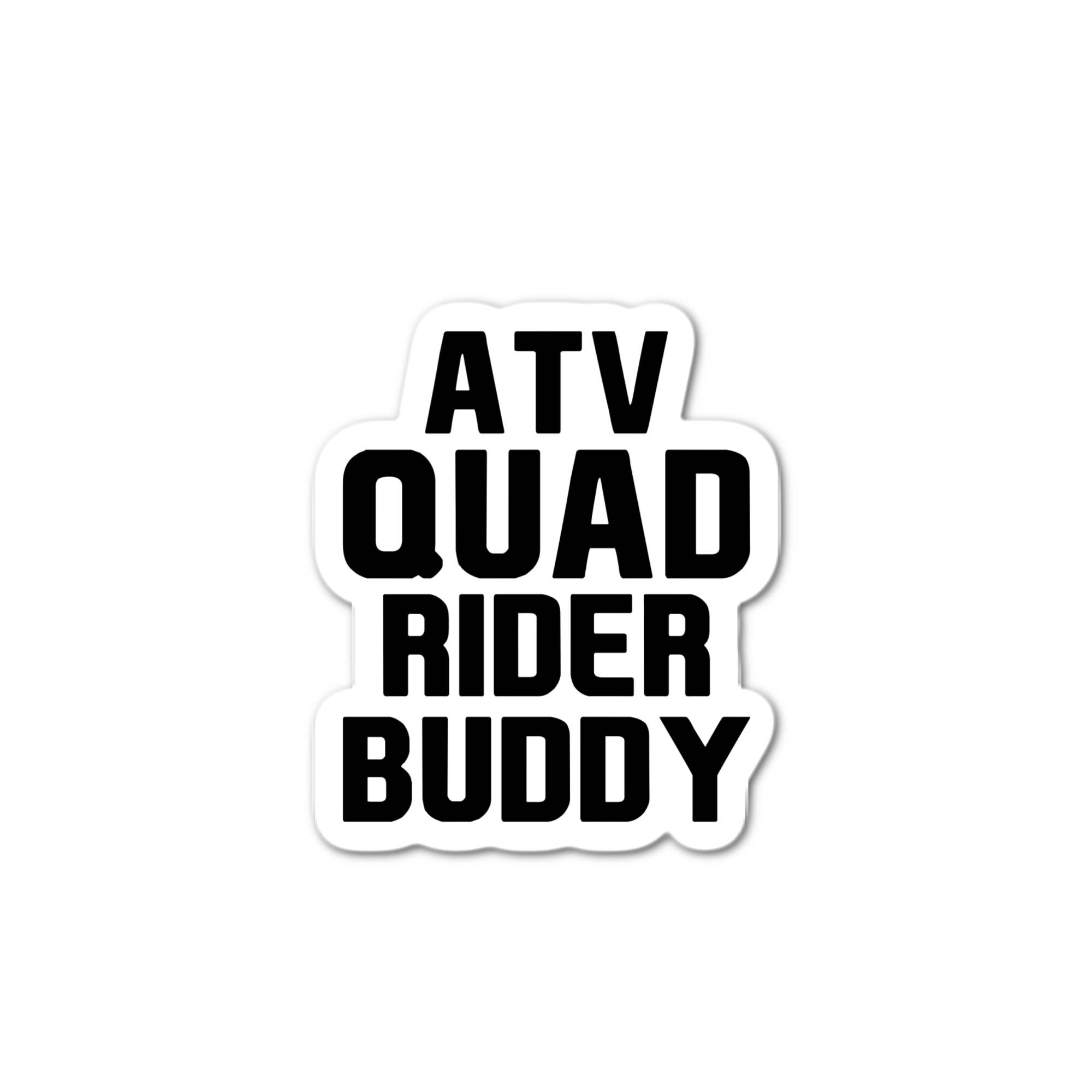 Stick-It Expressions - Wholesale Phone & Laptop Stickers - Atv Quad Rider Buddy Sticker