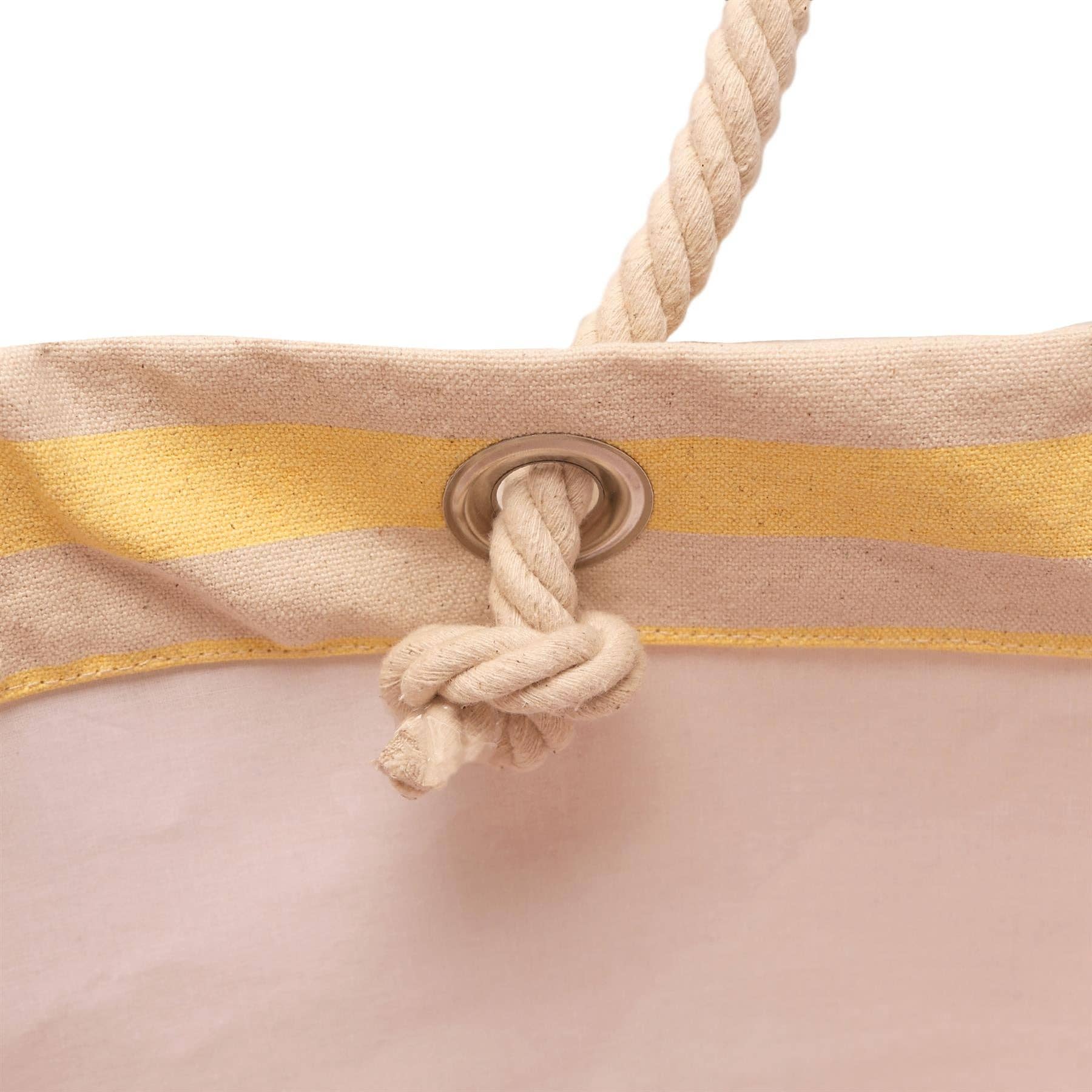 Rinkit Pty Ltd - Wholesale Beach Bag - Large Striped Canvas Tote Beach Bag - 55cm x 36cm - By Nicola Spring17