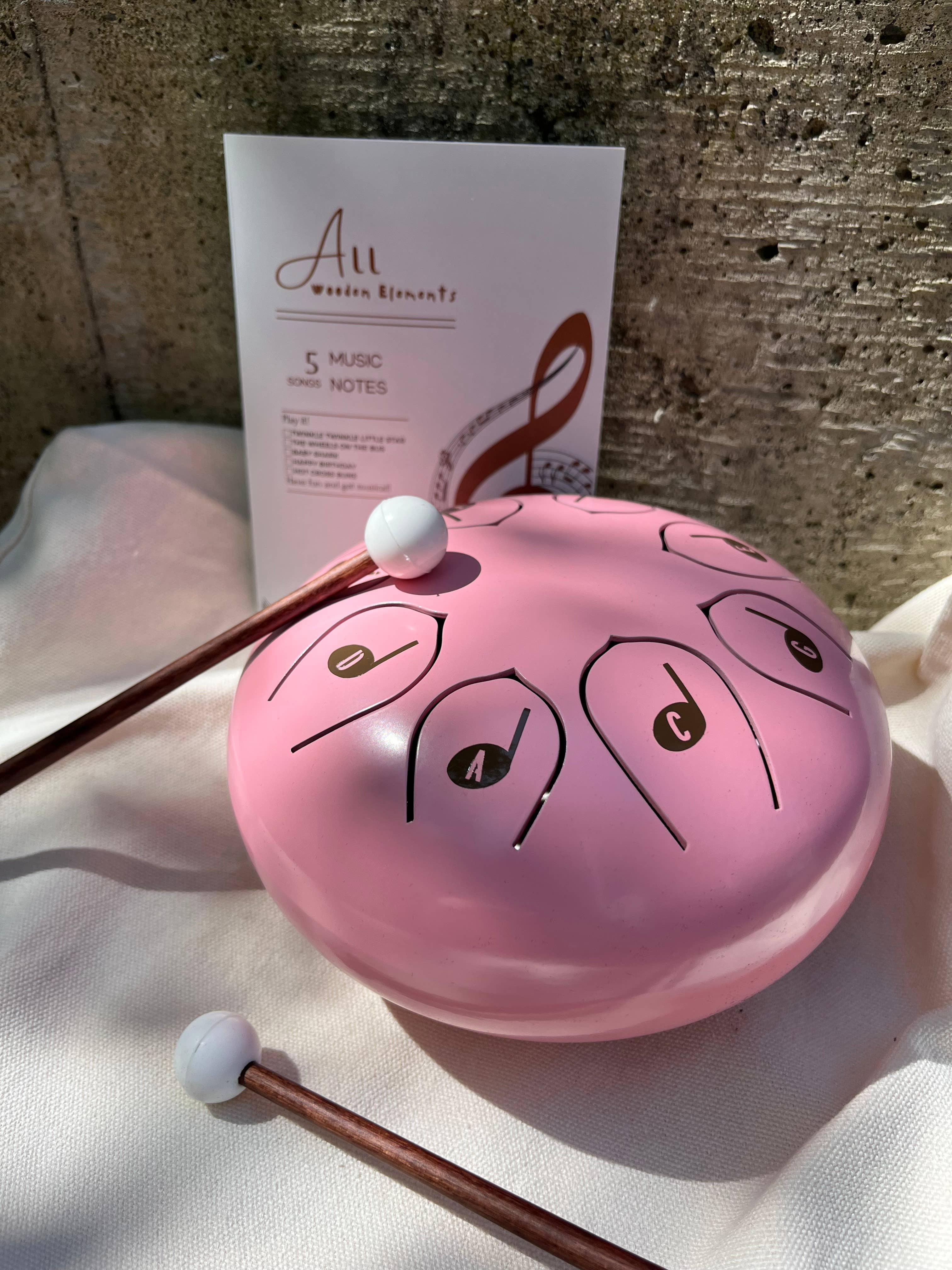 All Wooden Elements - Vente Jouet musical – enfant et bébé - Instrument de batterie pour enfants Steel Tongue Drum7