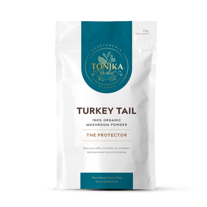 Tonika - Wholesale Protein/superfood powder - Organic Turkey Tail Mushroom Powder Refill Pouch - Protector0