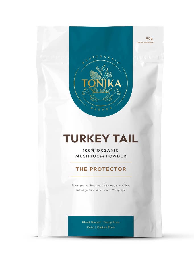 Nachfüllbeutel für Truthahnschwanz-Pilzpulver aus biologischem Anbau — Protektor für den Großhandel von Tonika