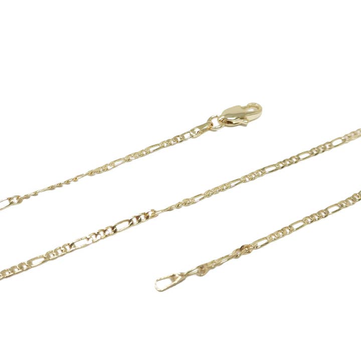 17.8" 14K Gold Filled Figaro Chain Necklace CN912 for wholesale by Aim Eternal