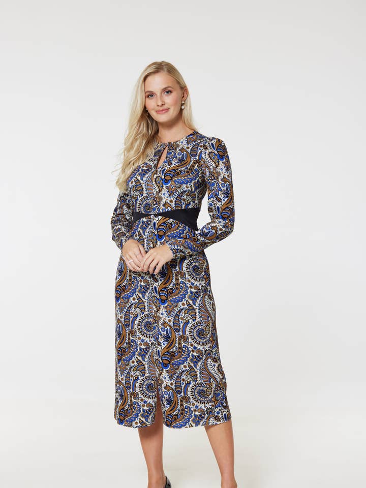 Robe midi trapèze Closet London D9599 pour la vente par Closet London