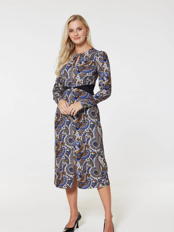Closet London A-Line Midi Dress D9599 for wholesale by Closet London
