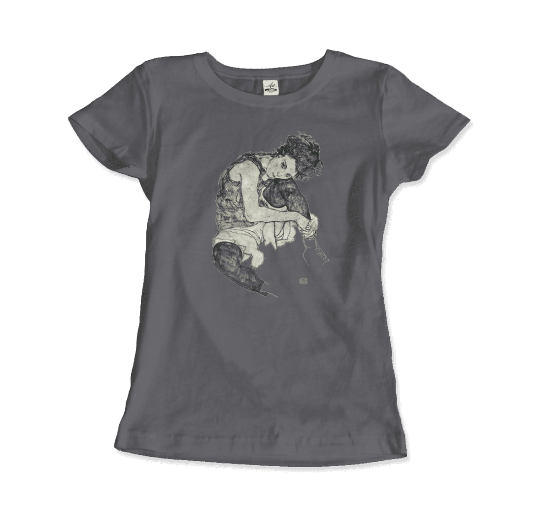 Art-O-Rama Shop - Wholesale T-Shirt (Graphic) - Unisex - Egon Schiele Zeichnungen I (Drawings 1) 1917 Art T-Shirt11