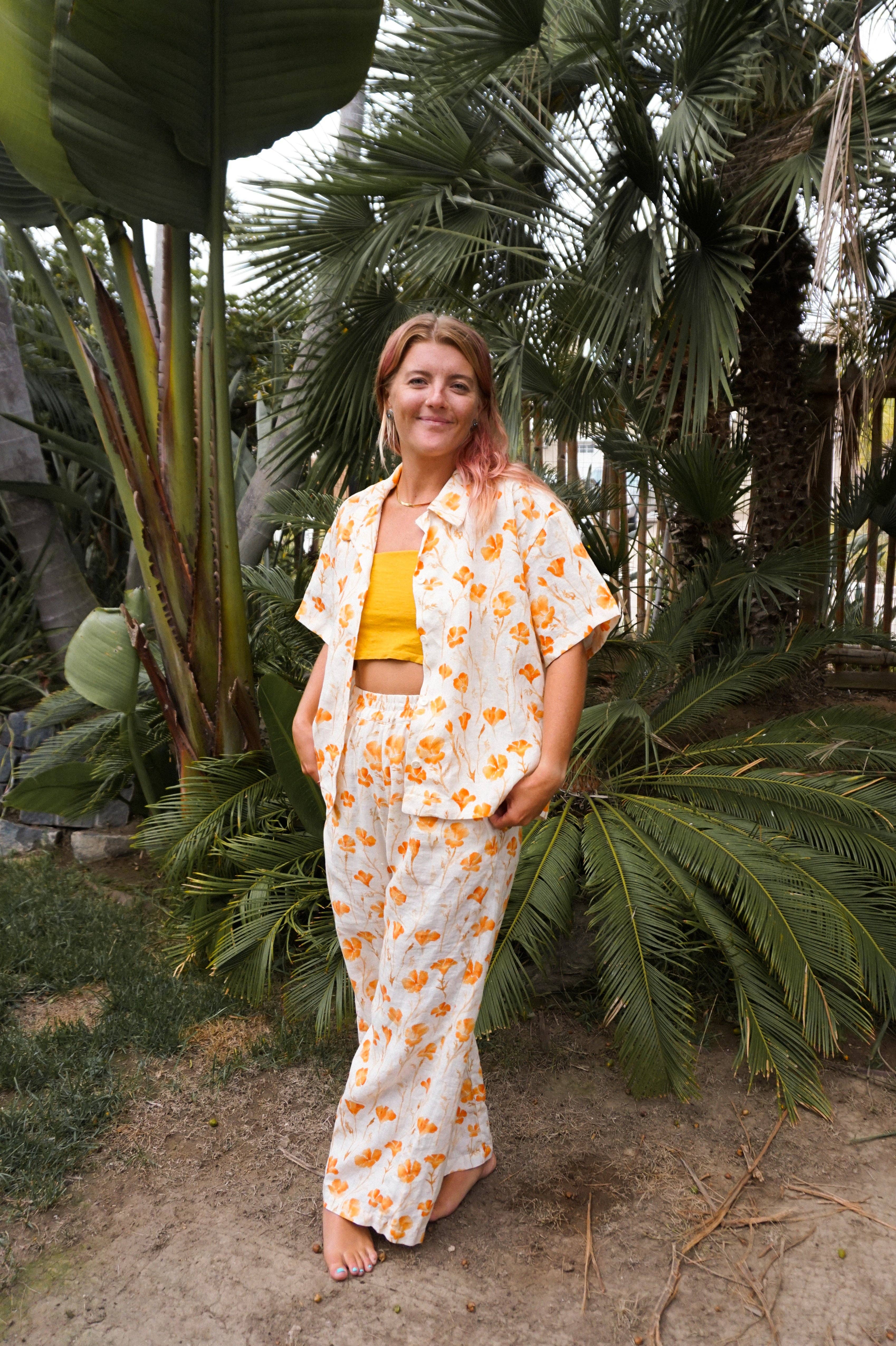 by kvp - Wholesale Button Down Shirt - Women's - Gilroy Shirt in Poppy1