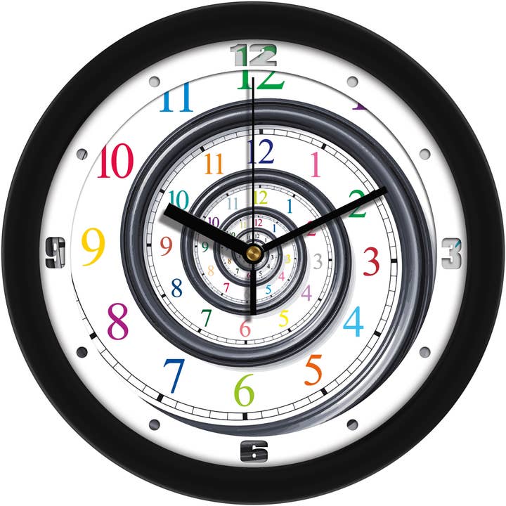 Infinity Spiral Decorative Wall Clock for wholesale by Sun Time
