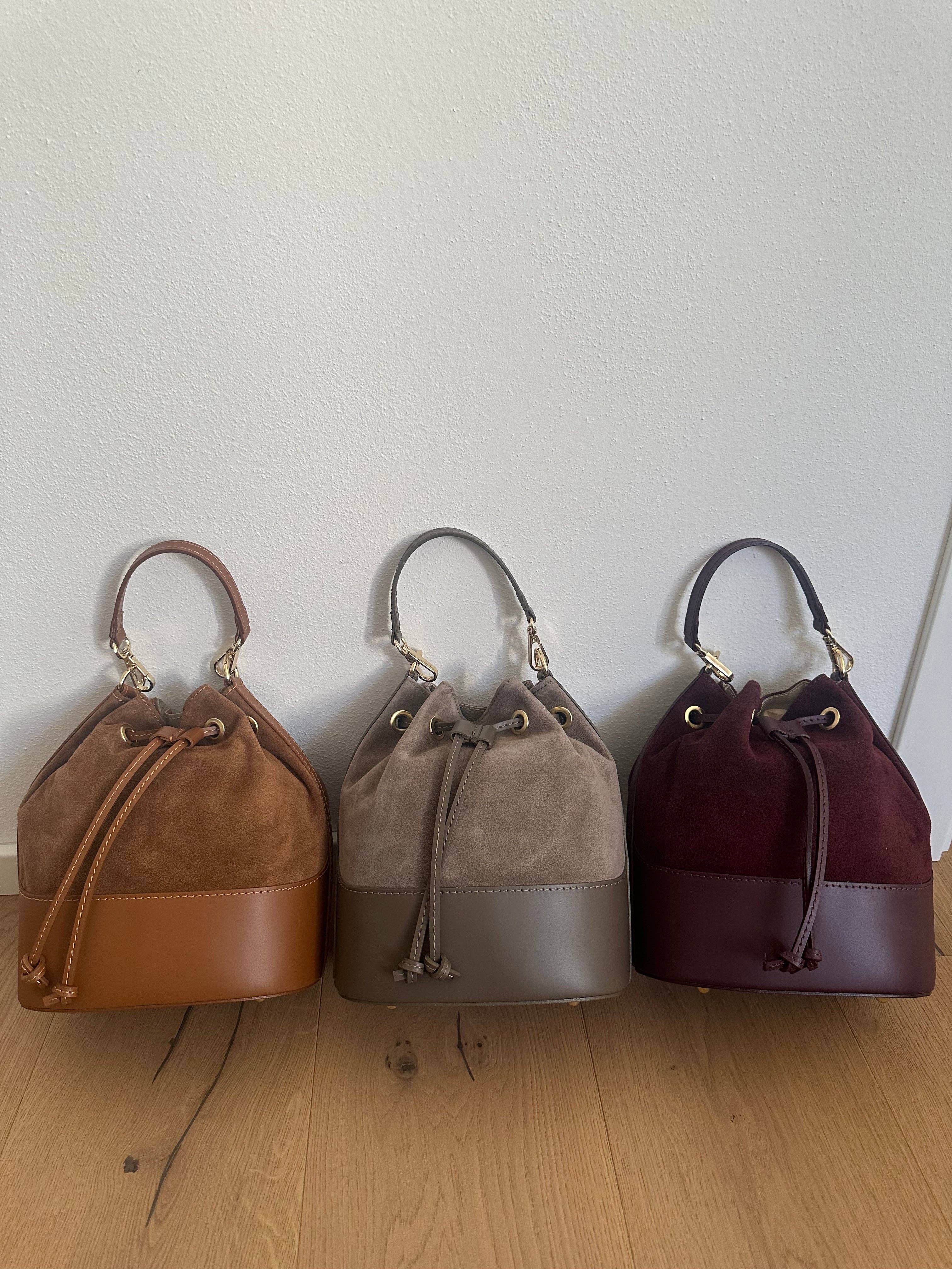 Zhade – Bolsa de ombro – Mulher por atacado – BALDE CLÁSSICO - CAMURÇA6