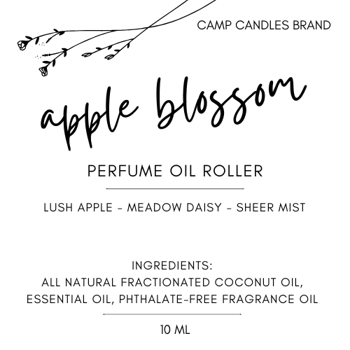 Camp Candles - Wholesale Roll-On Fragrance - Apple Blossom Perfume Roller1