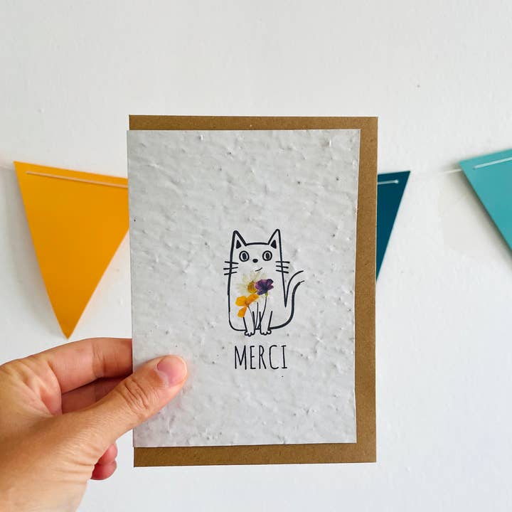 Cat card thank you for wholesale by Sochizen