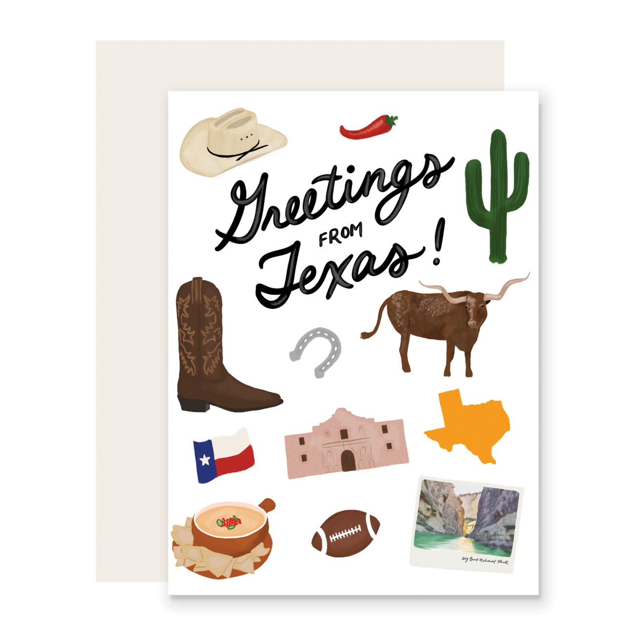 Slightly Stationery – Großhandel Grußkarten für den Alltag – Grüße aus Texas1