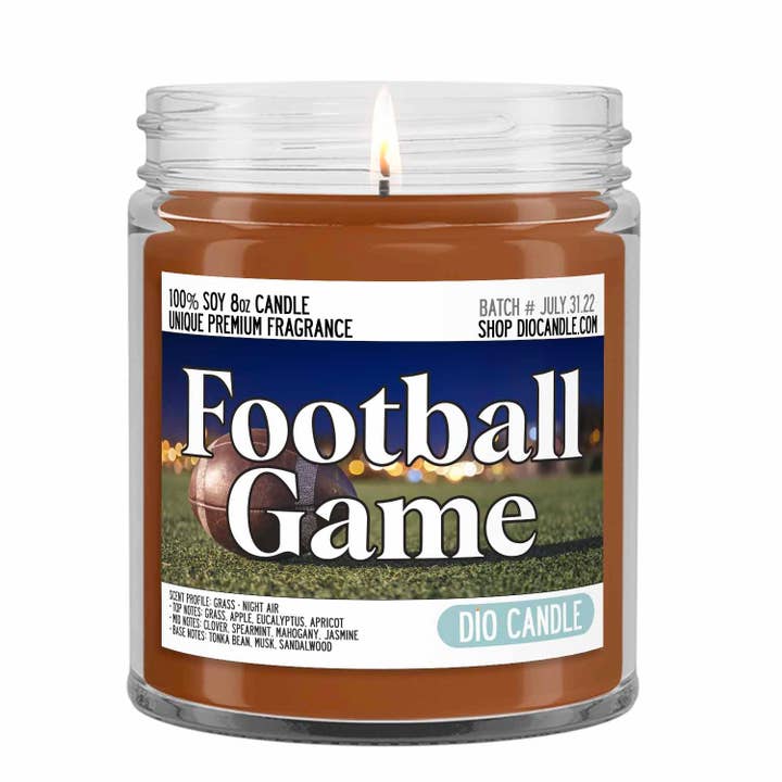 Dio Candle Company – Großhandel Kerze im Glas / gefüllte Kerze – Fußball-Kerze