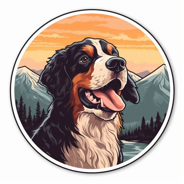 On a Hike Smiles Vinyl Vattentät Hundklistermärke för wholesale av Elizarae Co.