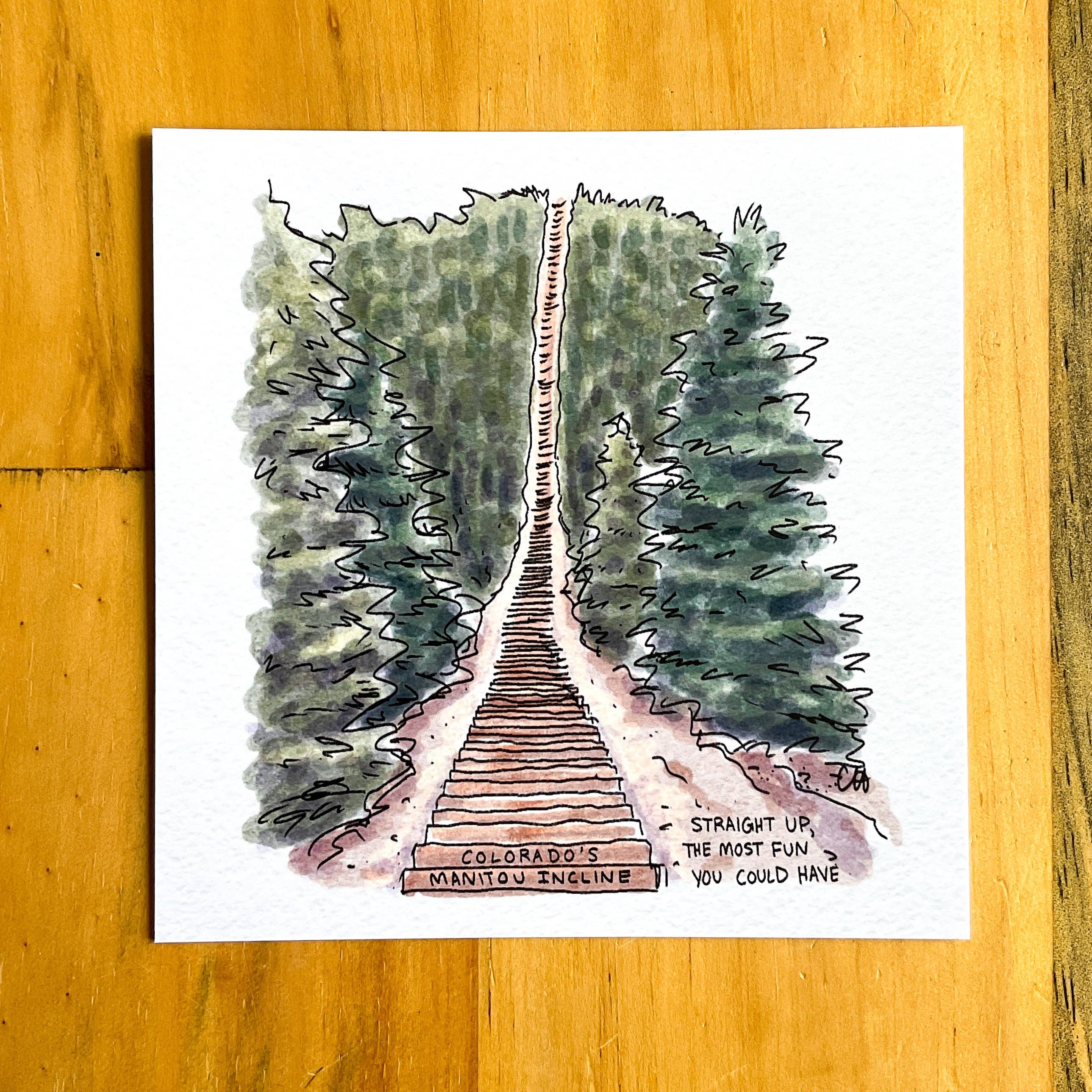 Doodled By Carrie - Wholesale Postcard - Colorado Doodlegram Pack4