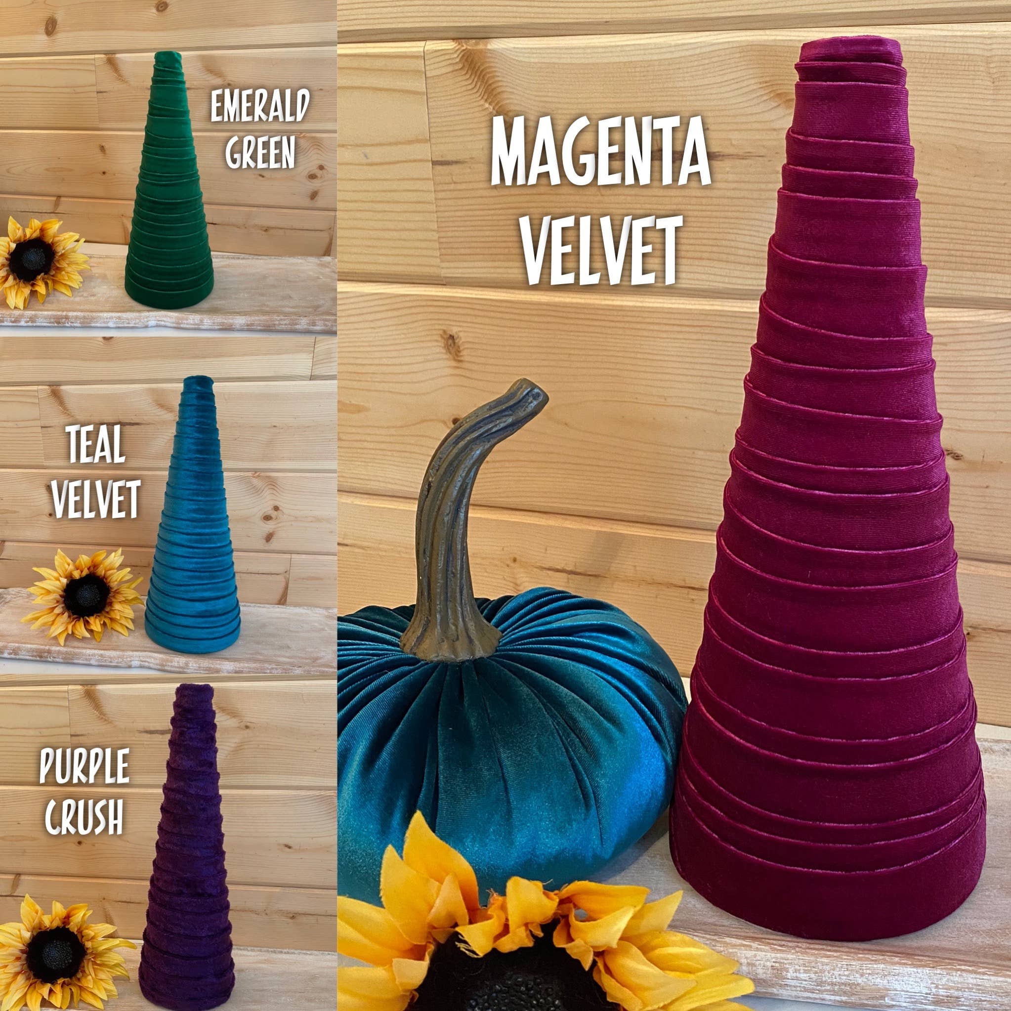 Leanne Bruce Co. - Wholesale Decorative Tabletop Object - Home Decor & Wedding Centerpieces 12" Medium Cone Trees3