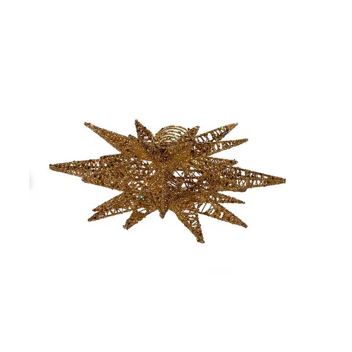 Kurt S. Adler, Inc. - Wholesale Tree Topper - 16.5"GOLD GLITTER MULT ANGLE STAR TREE TOPPER2