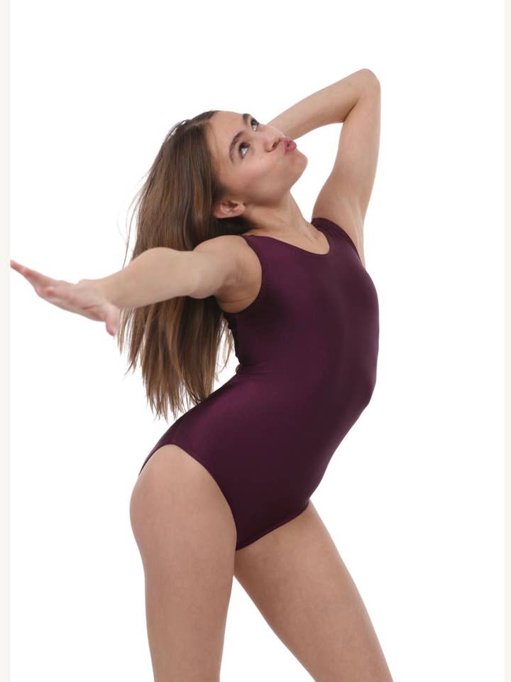Foxy's Leotards – wholesale Bodysuit – Women’s – Merlot Gymnastics Leotard - Solid Color Dance Leotard | Foxy's Leotards1
