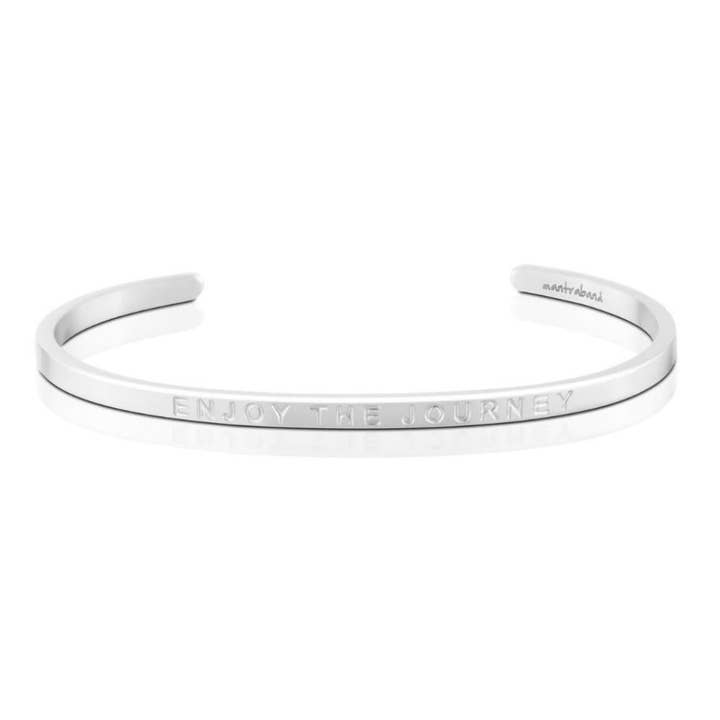 Enjoy The Journey (no ink) - sleek dainty mantra bracelet for wholesale by MantraBand