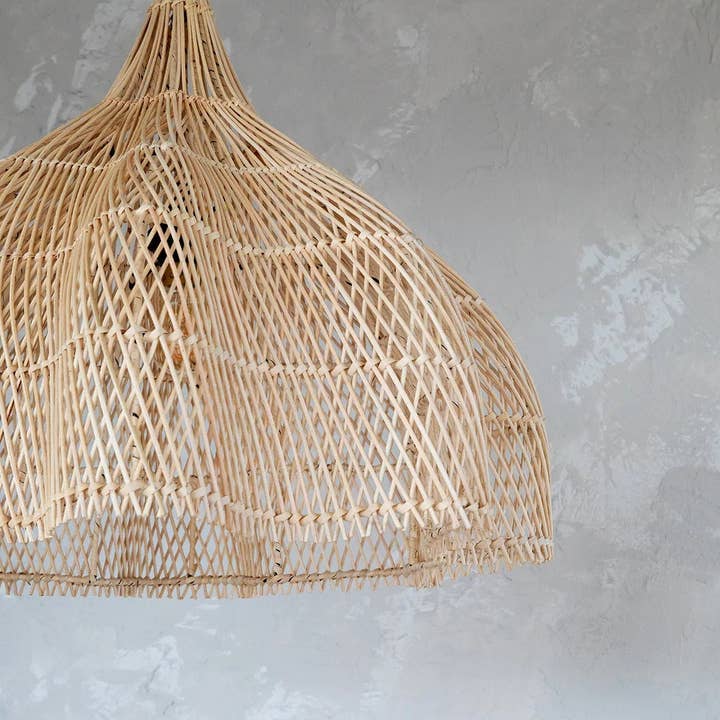 Bazar Bizar Living – Großhandel Kronleuchter/Hängeleuchte – Der gepeitschte Anhänger - Natur - M3