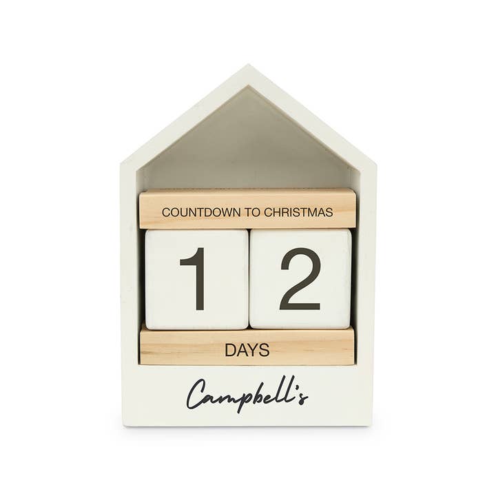 Personalized Wooden Block Countdown Calendar - Name for wholesale by Weddingstar Inc.