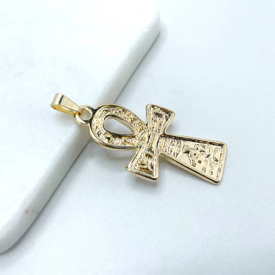 Luxus Accessories – Engroshandel Vedhæng/charm – 18 k guld fyldt egyptiske Ankh Kors Pendant