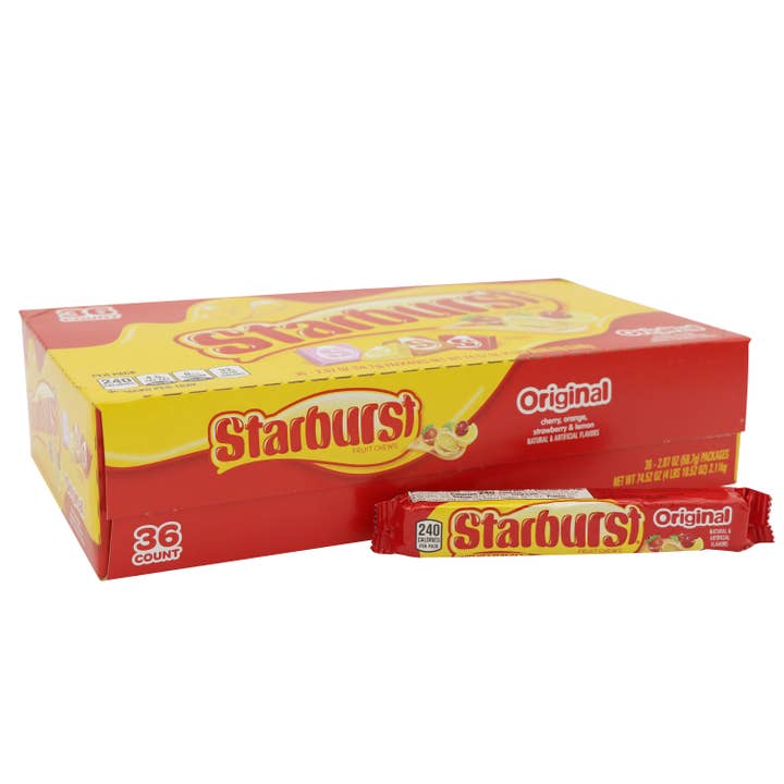 Grandpa Joe's Candy Shop - Wholesale Hard Candy - Starburst, 2.07oz, 36ct Case