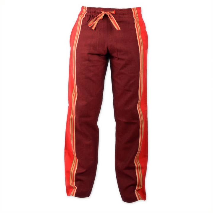 Kikoy Trouser Maroon for wholesale by Africulture
