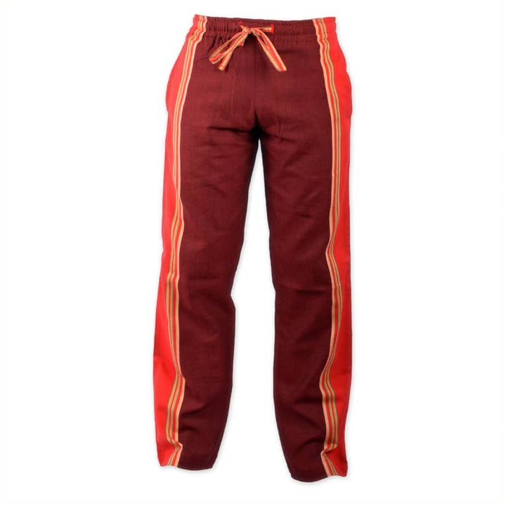 Kikoy Trouser Maroon for wholesale by Africulture