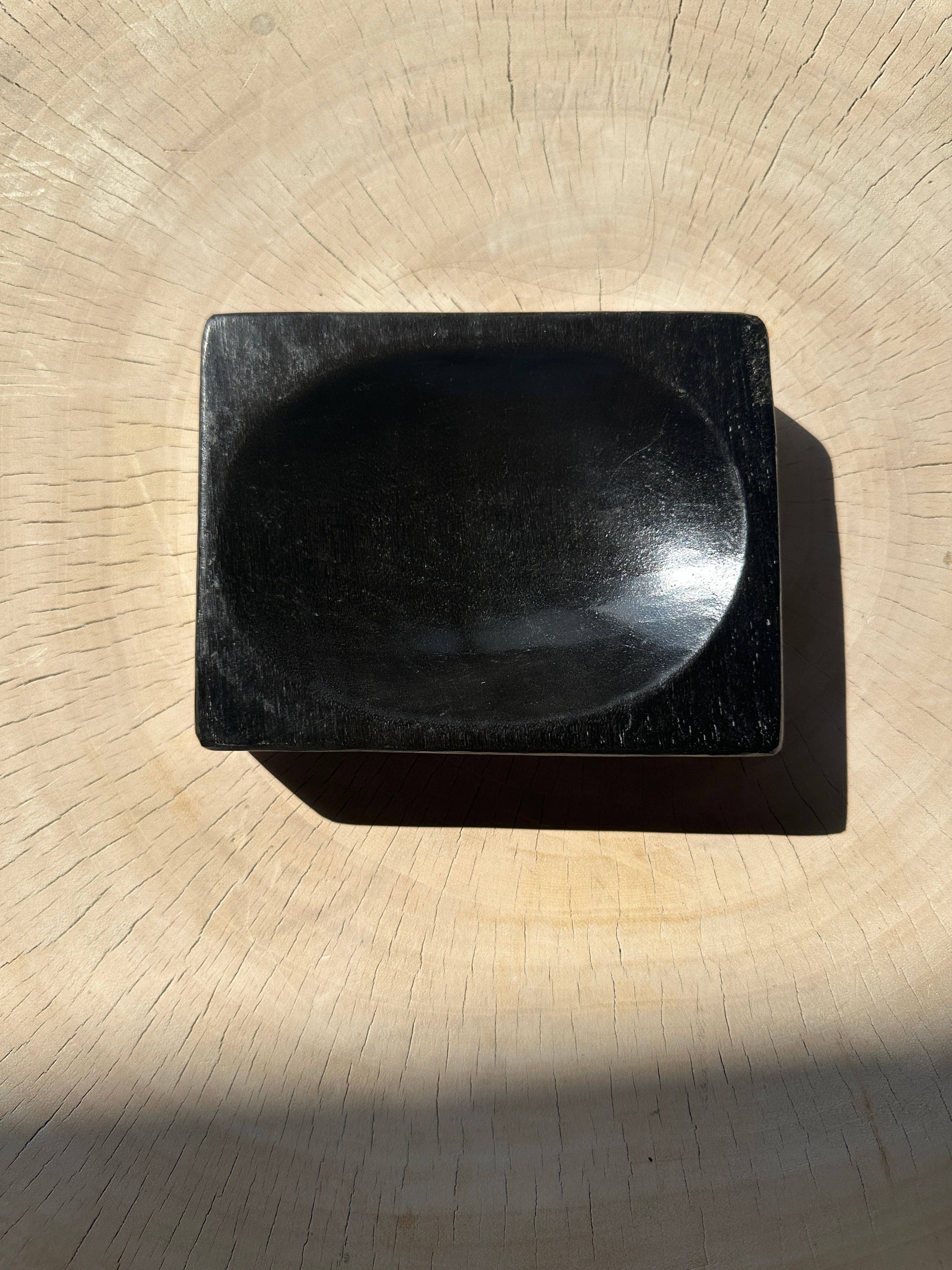 Office Objets - Wholesale Bath Soap Dish - Petrified wood soap dish with white underside33