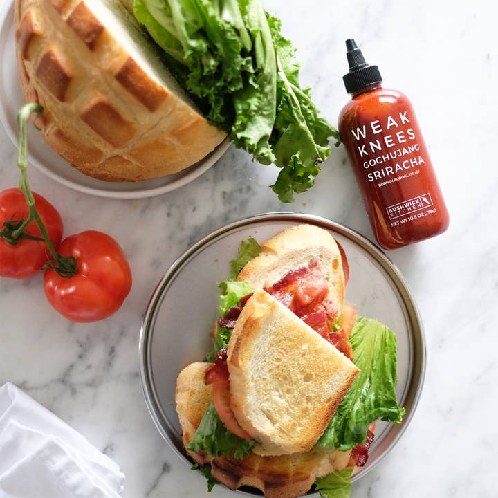 Bushwick Kitchen - Wholesale Hot Sauce - Weak Knees Gochujang Sriracha (Vegan)5