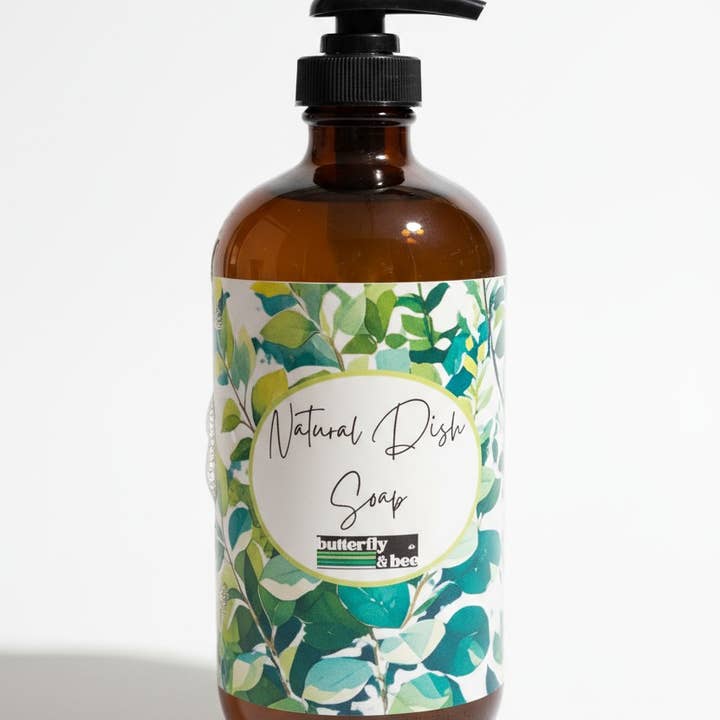 Butterfly&Bee - Wholesale Dish soap - Organic Eco-Friendly Non-Toxic Dish Soap, in Glass Bottle0
