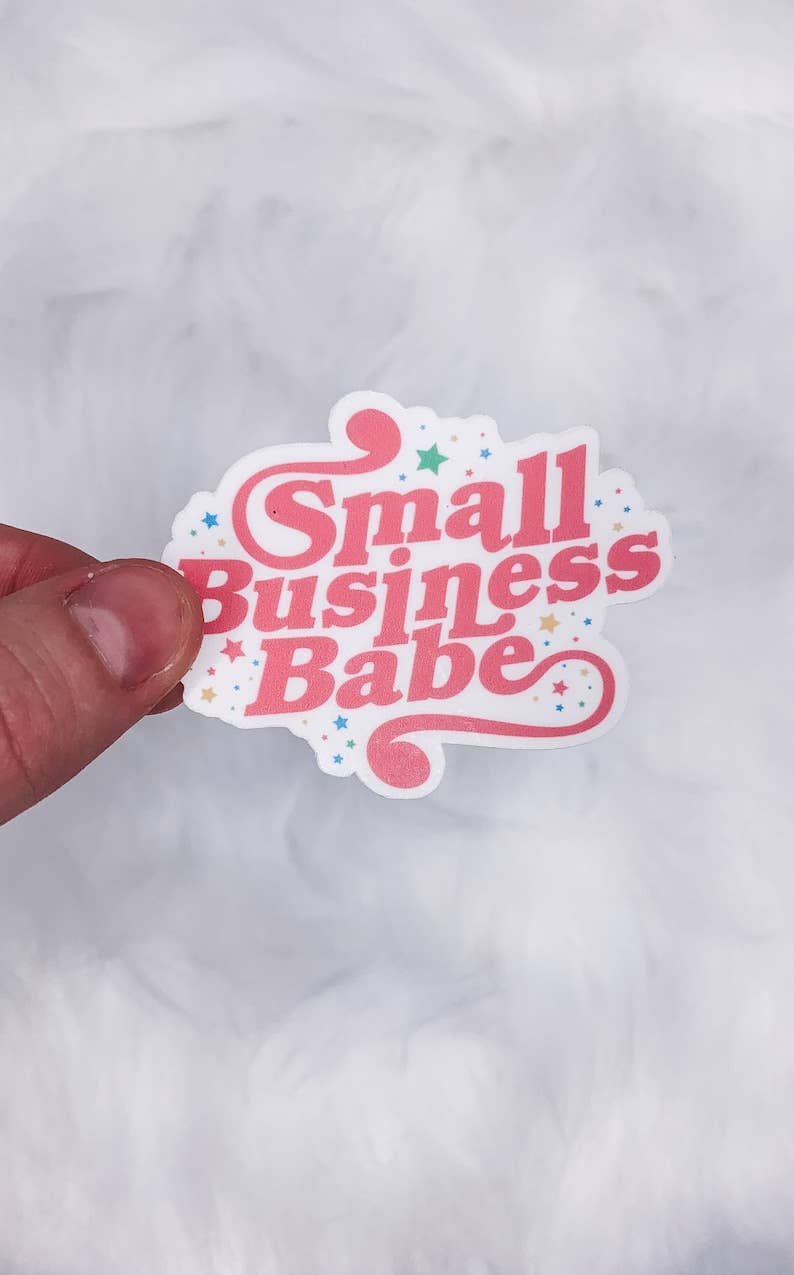 Cara Mak Design - Wholesale Sticker - Small Business Babe Vinyl Sticker3