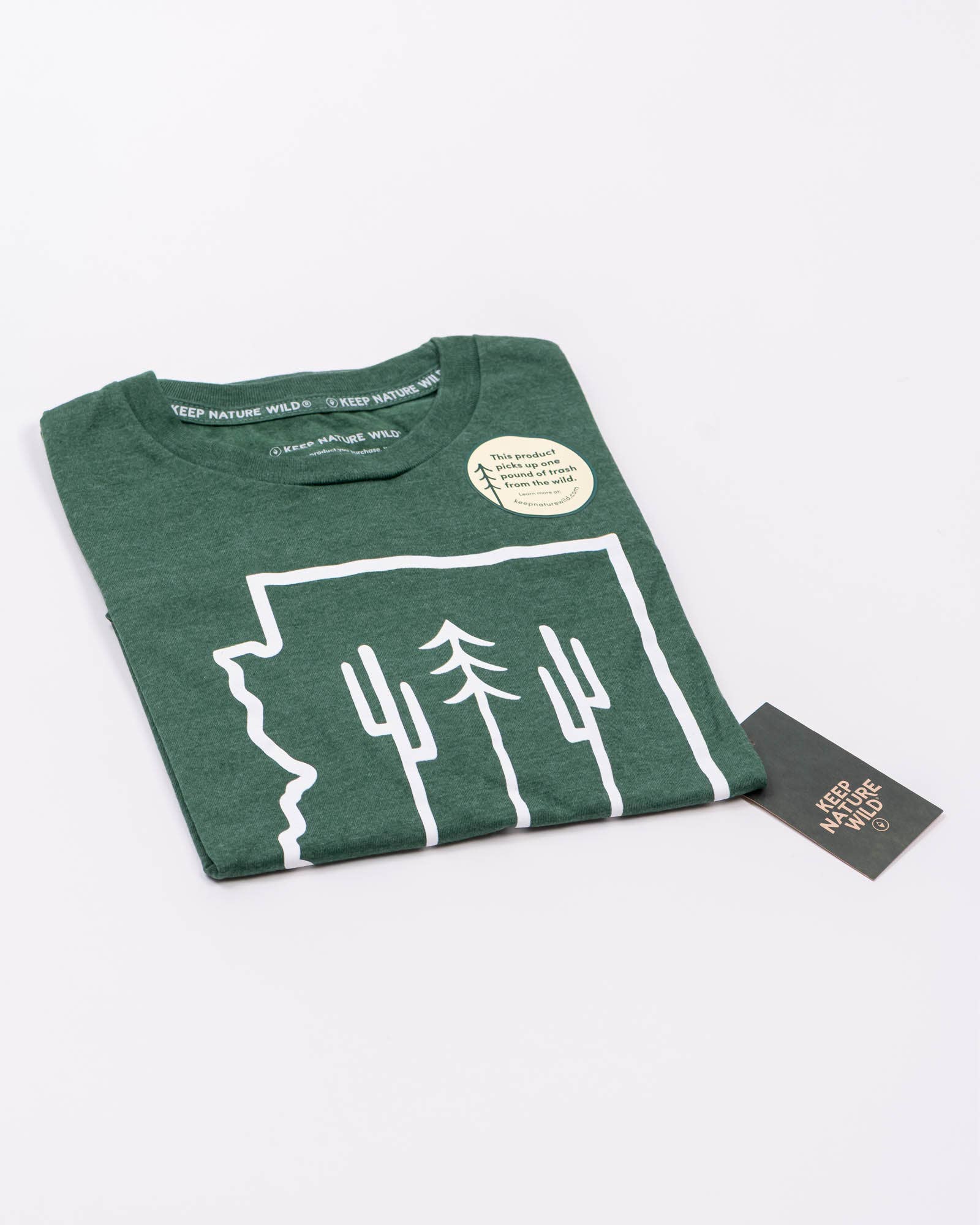 Keep Nature Wild - Wholesale Screen Printed T-Shirt - Unisex - Arizona Wilderness Unisex Tee | Heather Forest11