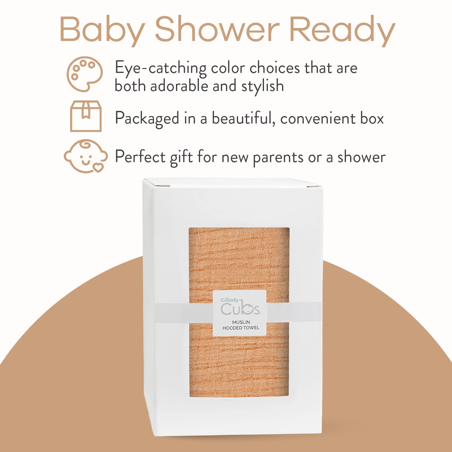 Comfy Cubs - Wholesale Hooded Towel - Kids & Baby - Baby Hooded 9 Layer Muslin Cotton Towel for Kids39