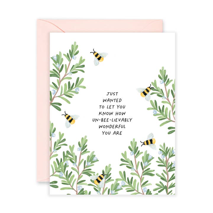 Un-BEE-lievably Wonderful Greeting Card | Mother's Day for wholesale by Isabella MG