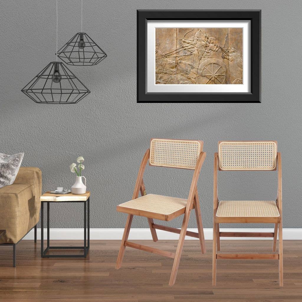 Aria Home – wholesale Folding chair – Set of 2 Tristan Bamboo Wood Folding Chair,3