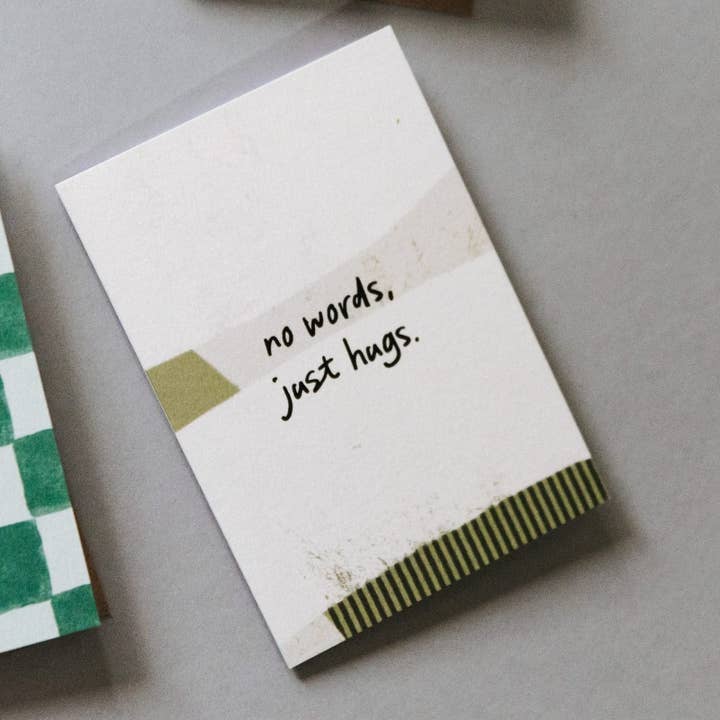 I am Nat Ltd - Wholesale Thinking of You Card - No Words, Just Hugs Thinking of You Card3