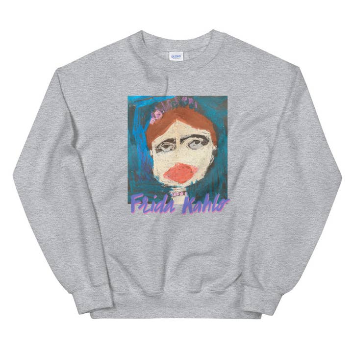 Frida Kahlo Sweatshirt (Adult Unisex) for wholesale by Akimiro Studio