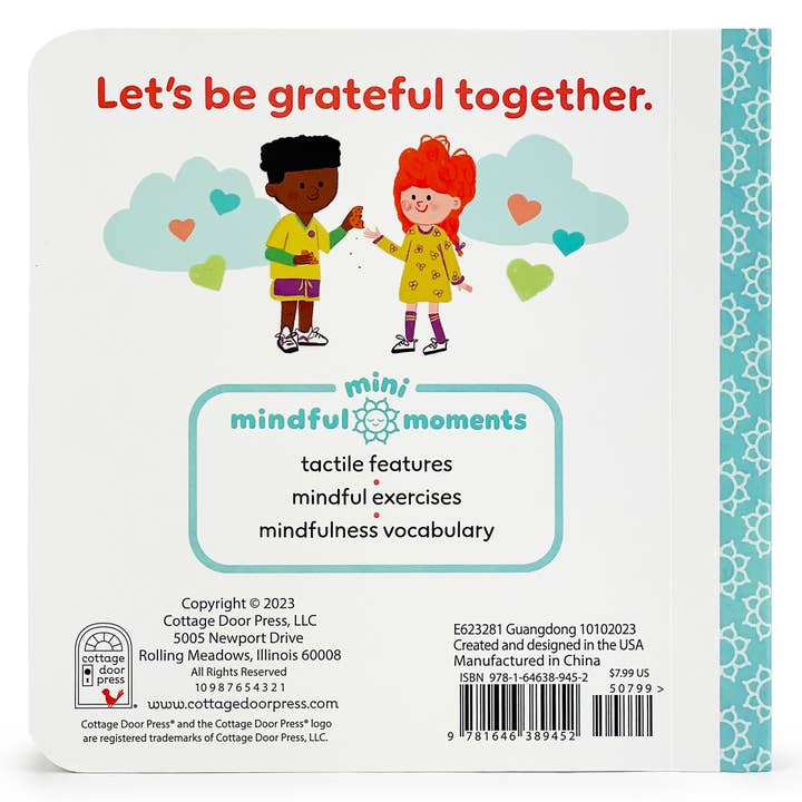 Cottage Door Press - Vente Baby & Toddler Book (0-2) - Mini-livre Mindful Moments : Gratitude Board4