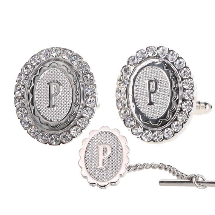 Dubal Brothers - Vendita all'ingrosso Gemelli - Gemelli e fermacravatte Vittorio Vico Bling iniziali: dalla A alla Z di Classy Cufflinks40