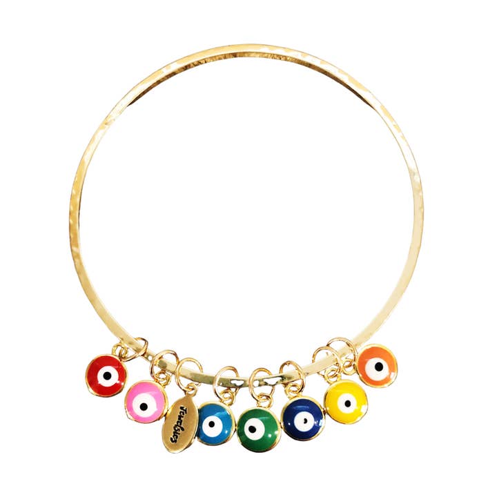 Bracciale arcobaleno malocchio per la vendita all'ingrosso da parte di Jewelsies