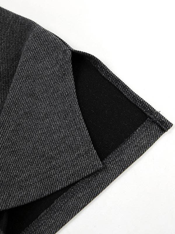 NERO Magliette a maniche lunghe con spacco laterale a spalla scoperta di colore solido e vestibilità ampia. in vendita all'ingrosso su Faire12